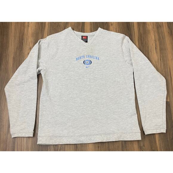 VTG Y2K Women Nike UNC Tar Heels center swoosh lightweight pullover, M - Picture 1 of 4